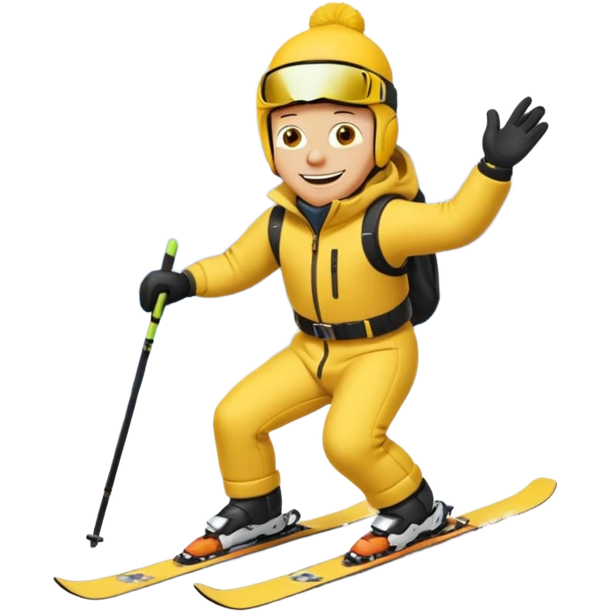 simpson doing skii emoji