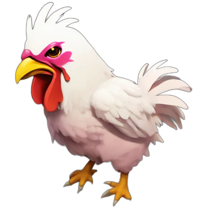 Hotline Miami chicken playing csgo emoji