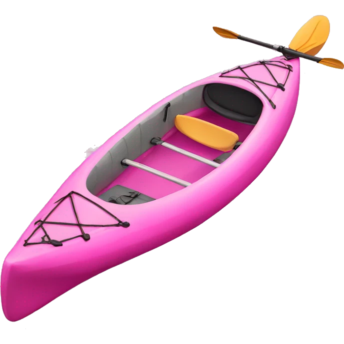 Pink realistic Kayak emoji