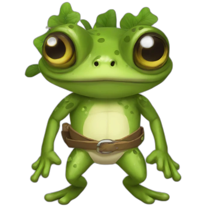 fighter frog emoji