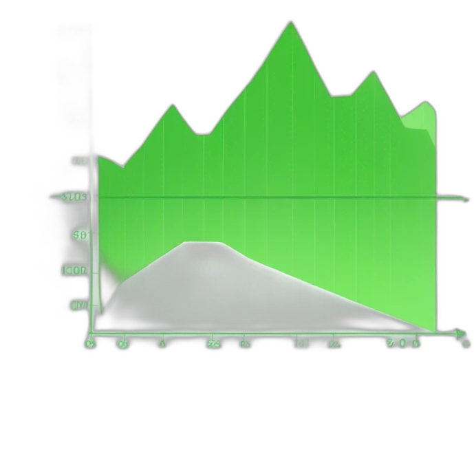 Line graph growing in green emoji