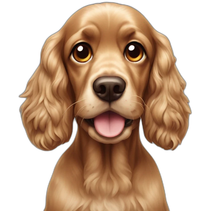 stupid cocker spaniel emoji