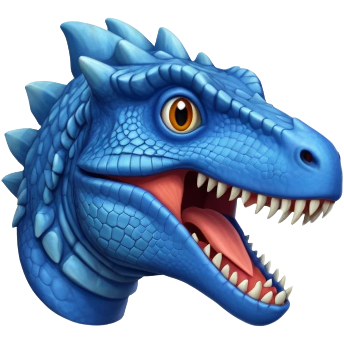blue dinosaur head emoji