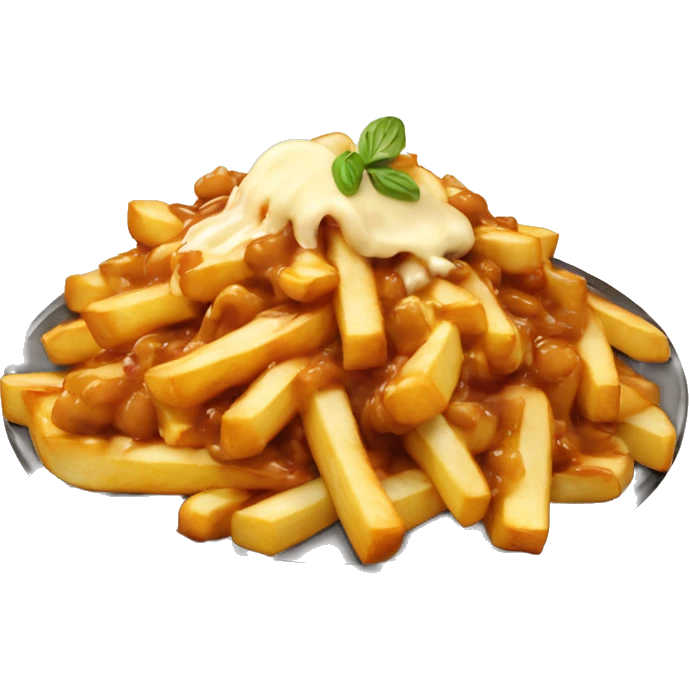 poutine qui mange une poutine emoji