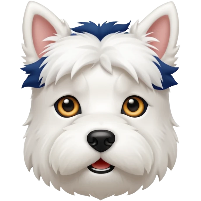 Tiny westie dog emoji