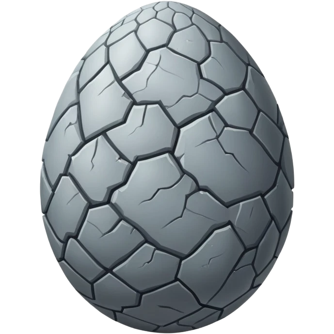 grey dragon egg with a visible crack emoji