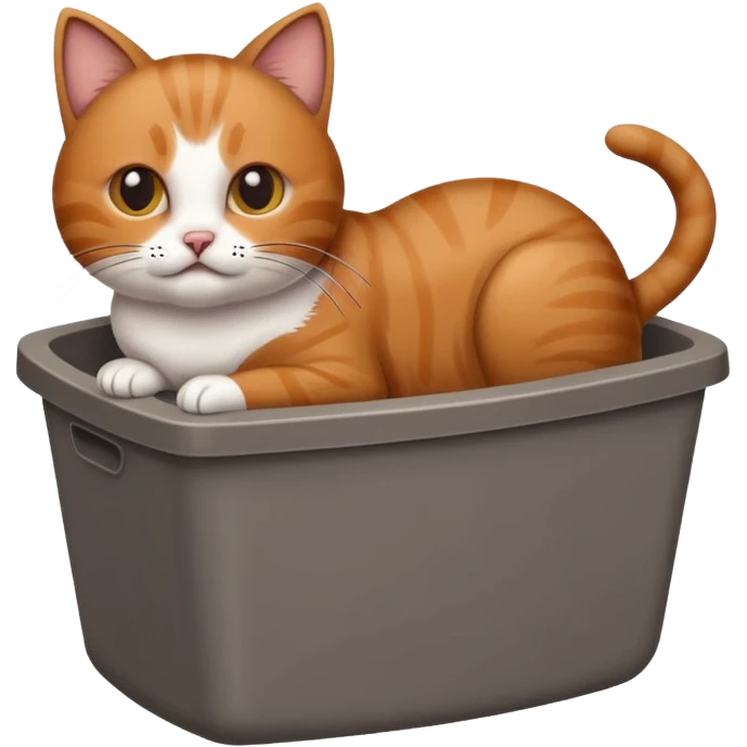 Cat pooping emoji