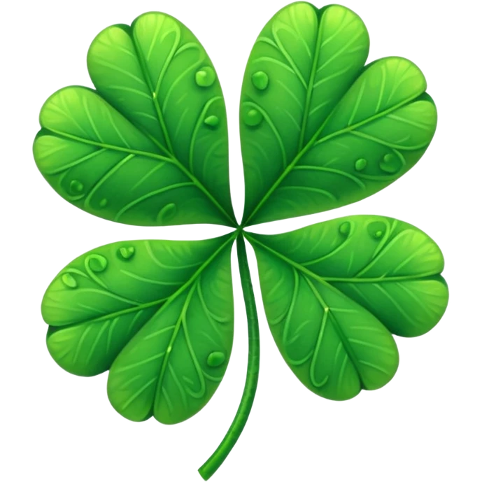 Five leaf clover  emoji