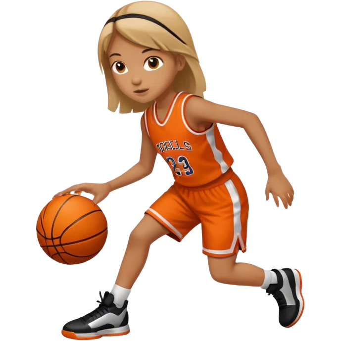 basketball playing girl emoji