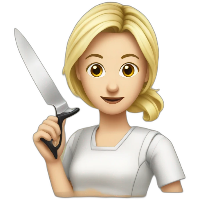 cuoco con un coltello emoji