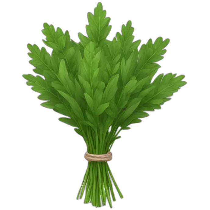 bouquet of green herbs emoji