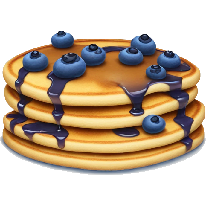 Blue berry pancakes  emoji