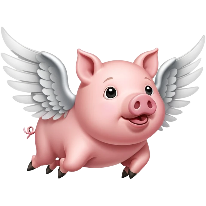 Pig with wings emoji