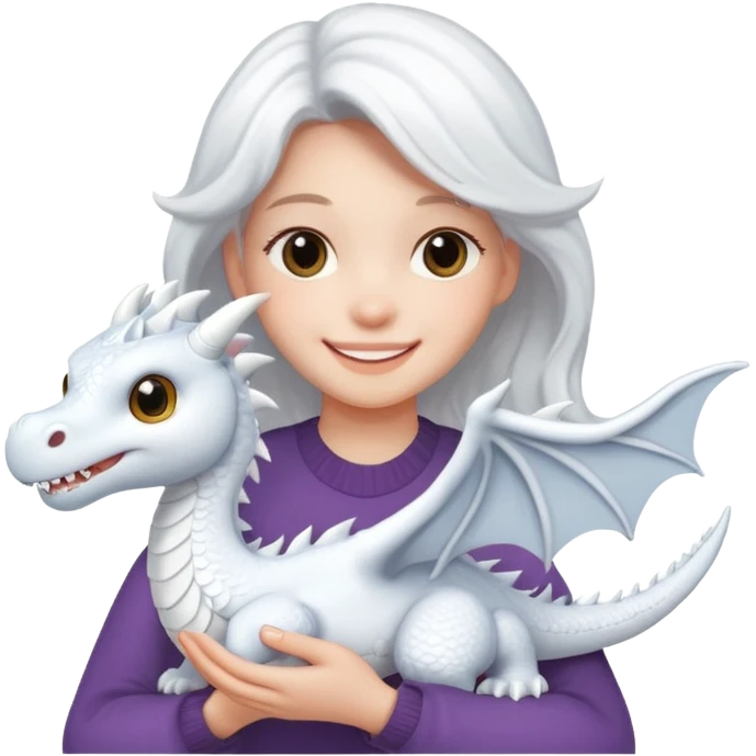 Holding draco emoji