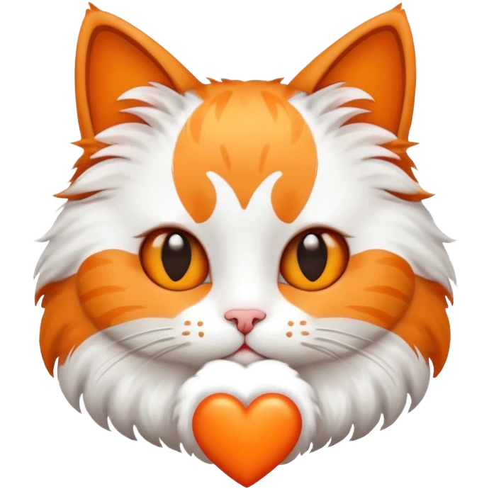 Cat with heart emoji