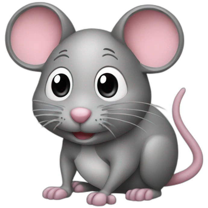 Mouse as a software developer emoji