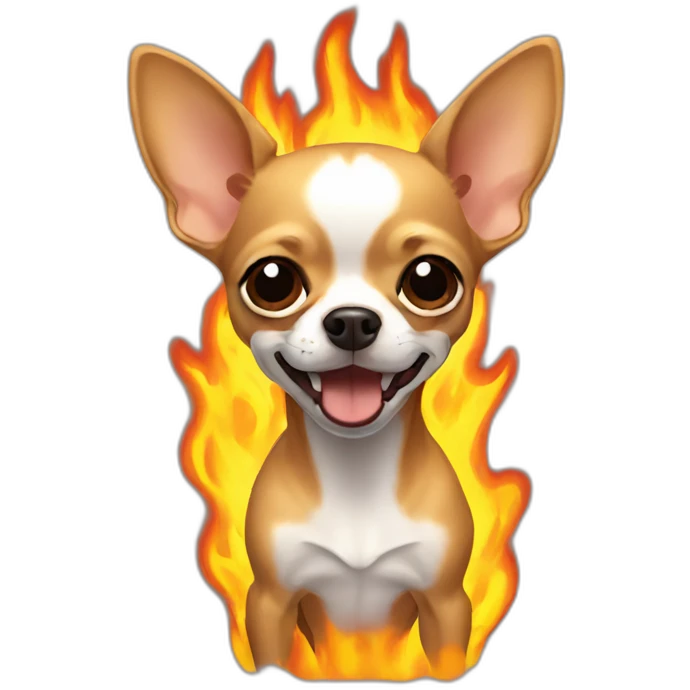 burning chihuahua emoji