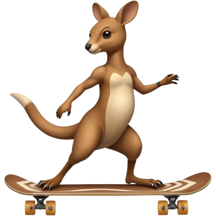 Kangaroo Skateboard  emoji