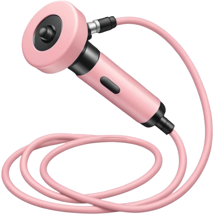 phonendoscope, soft pastel pink, iOS emoji style, variation 2 emoji