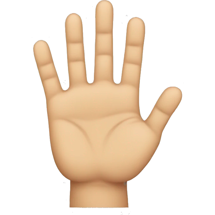 five fingers emoji
