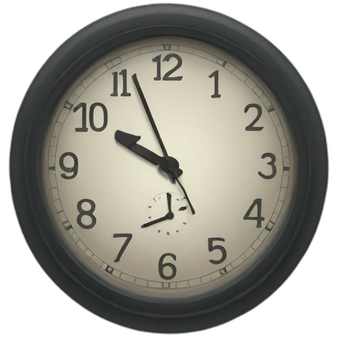looking at the clock emoji
