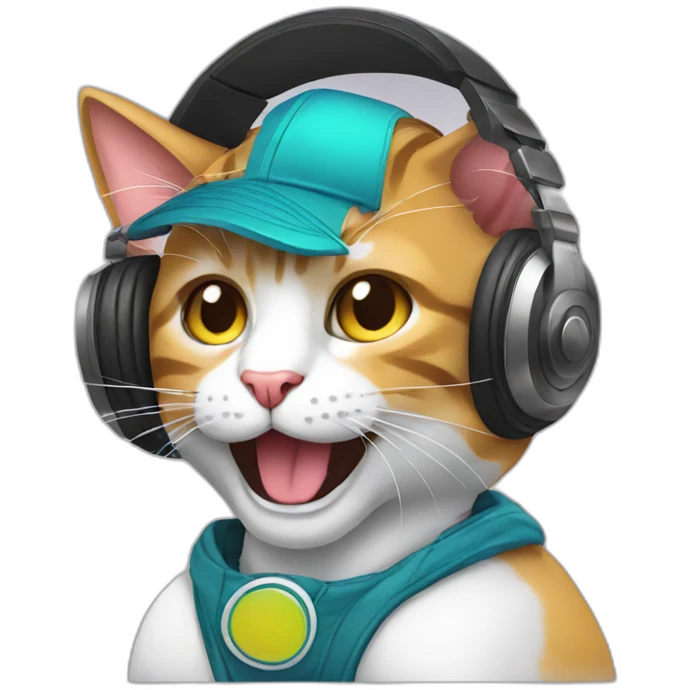 dj cat emoji