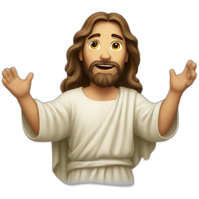 farting jesus emoji