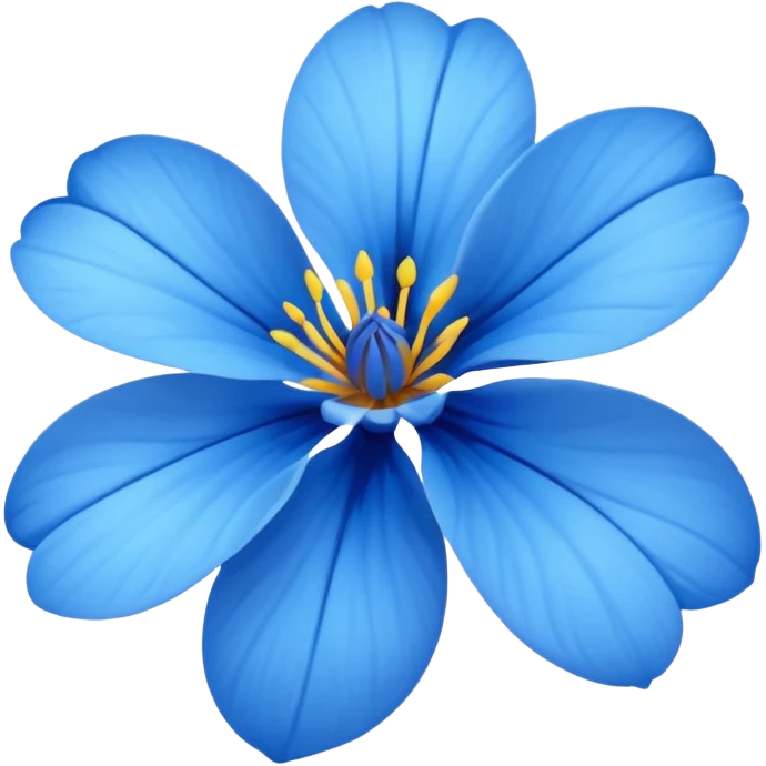 blue flower emoji