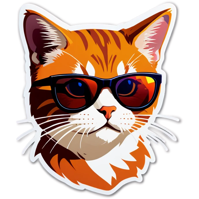 Cat with sunglasses emoji