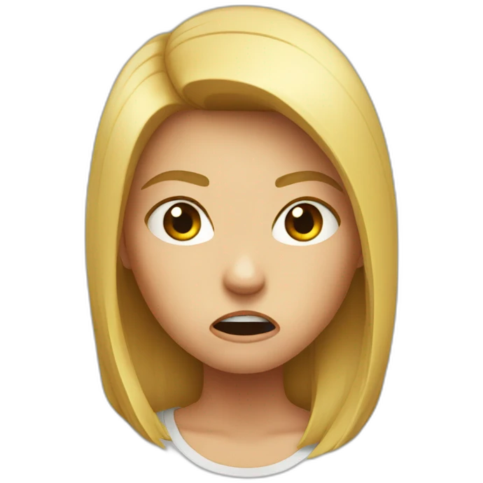 Angry girl  emoji