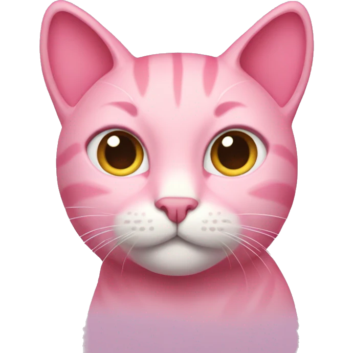 Pink cat emoji