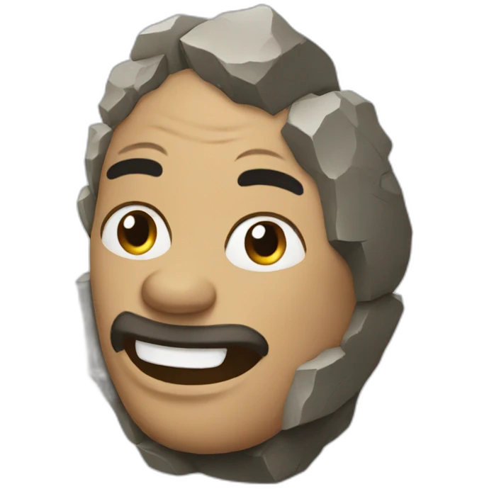 Rock emoji