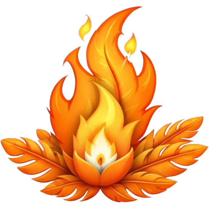 Fire and feathers emoji