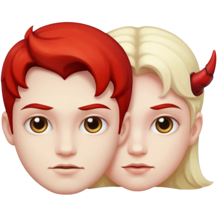 angel and devil mixed emoji