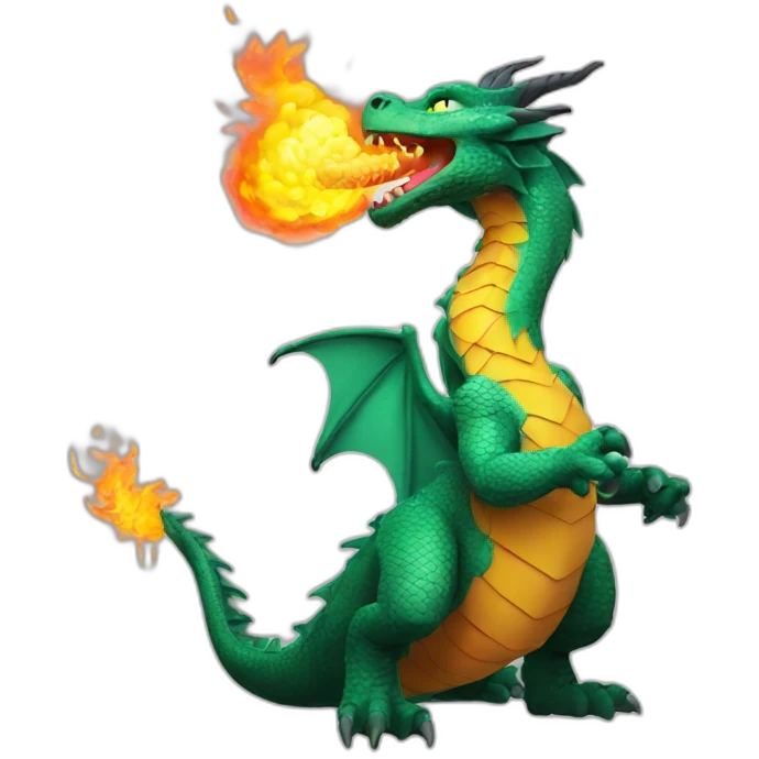 dragon breathing fire emoji