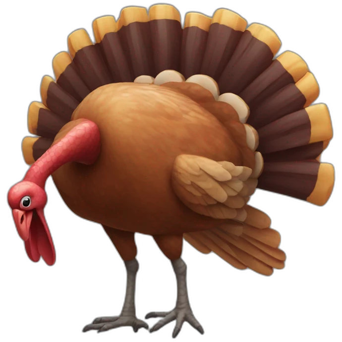 dancing turkey carcass emoji
