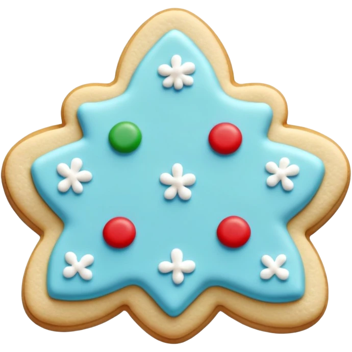 decorated sugar cookie with frosting emoji