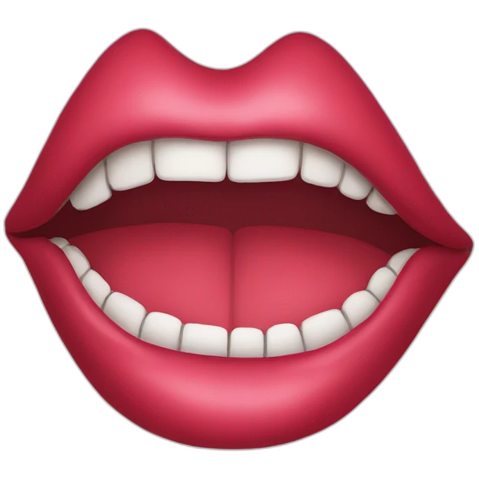 Giant lips emoji