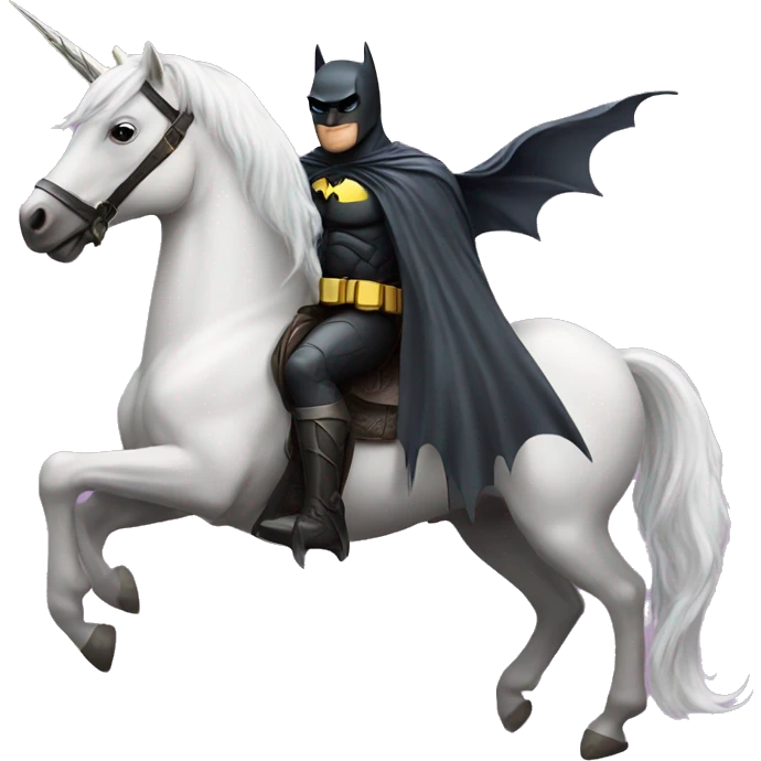 Batman on a unicorn  emoji