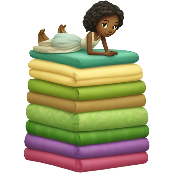 Princess and the pea emoji