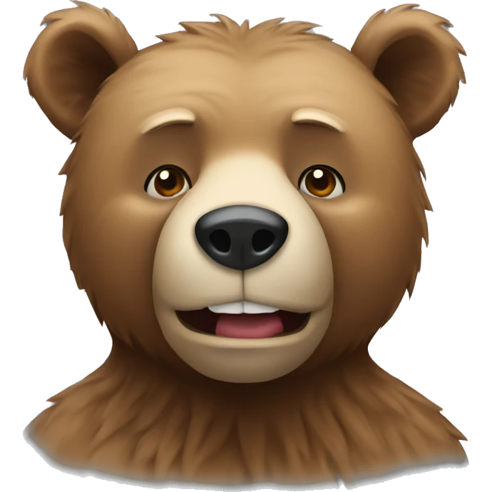 Bear with vodka emoji