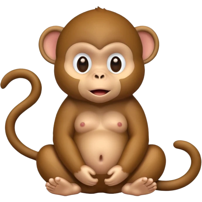 Fat lil monkey emoji
