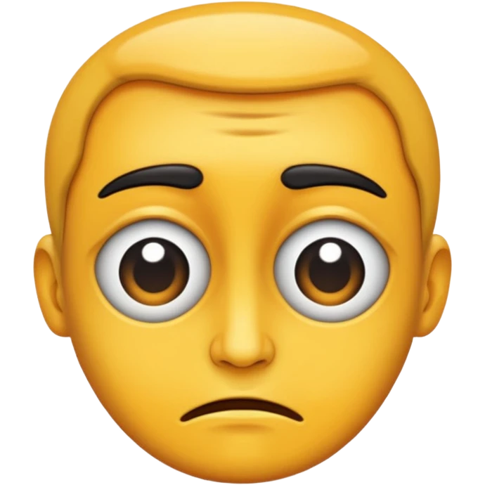 Make a distorted face emoji