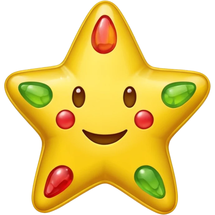 ستاره خندان با هله پاستیلی emoji