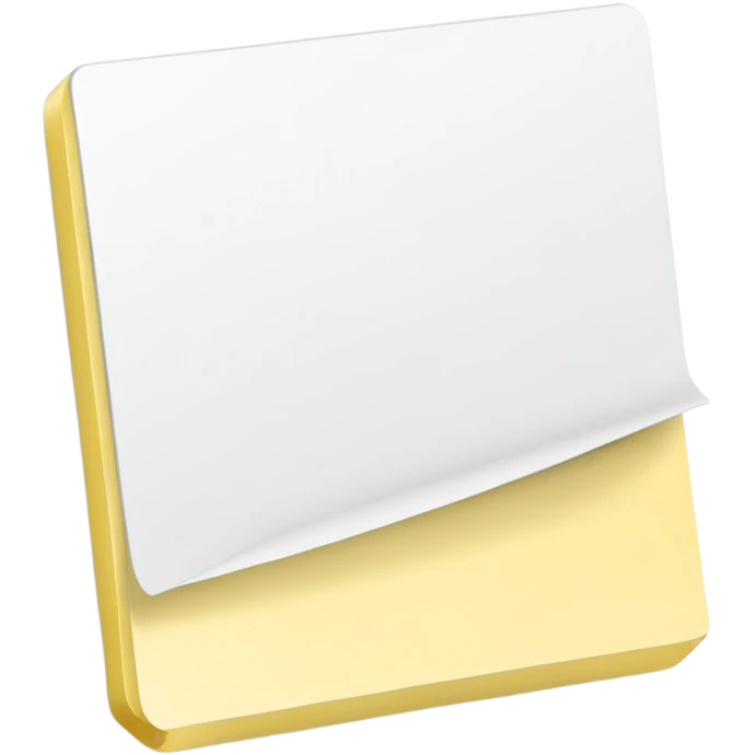 Blank sticky note, empty emoji