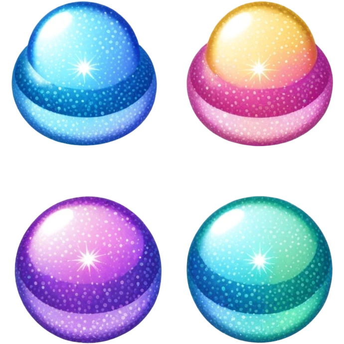 three AI-style sparkles in a group, each sparkle displays a different fabric pattern texture, modern design emoji