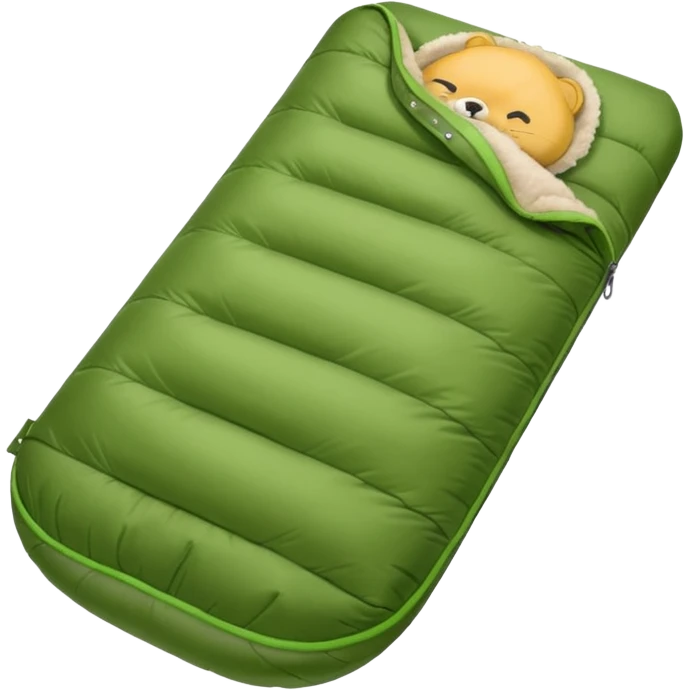 Camp Essentials, seeping bag emoji