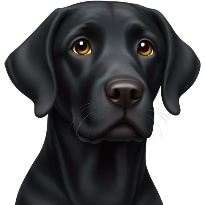 black lab white emoji