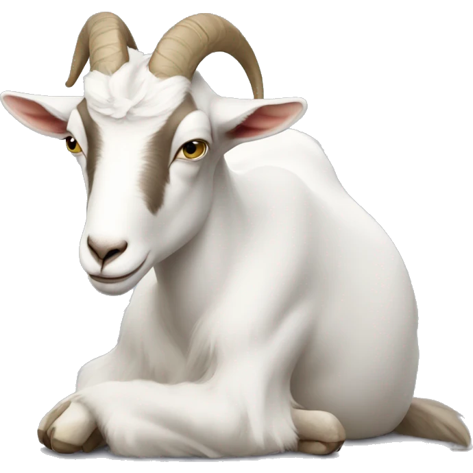 depressed studying goat emoji