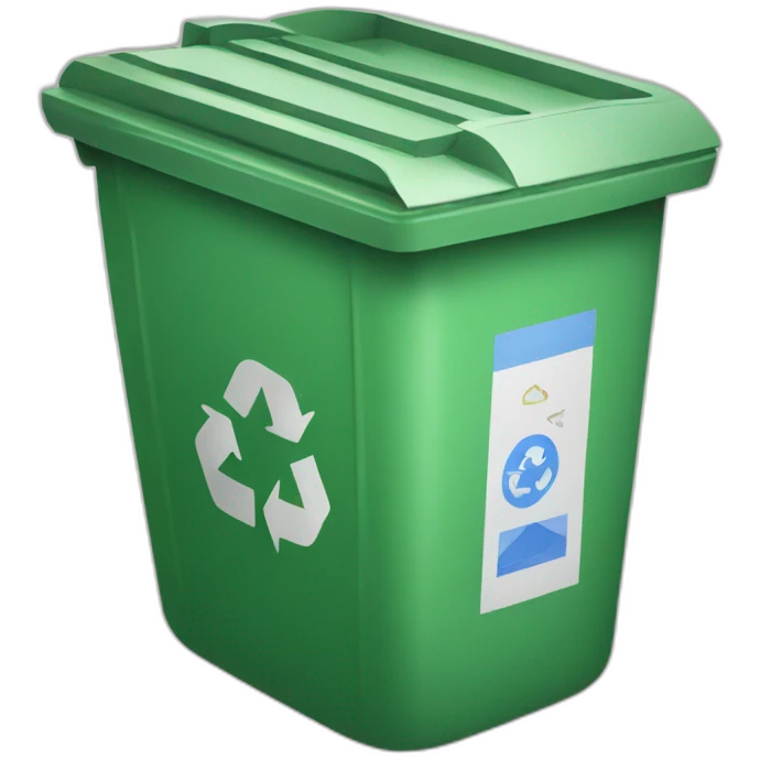 Recycle bin emoji